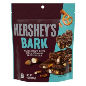 Hershey's Milk Chocolate Candy Bark Almonds Pretzels 6oz Peg 6ct